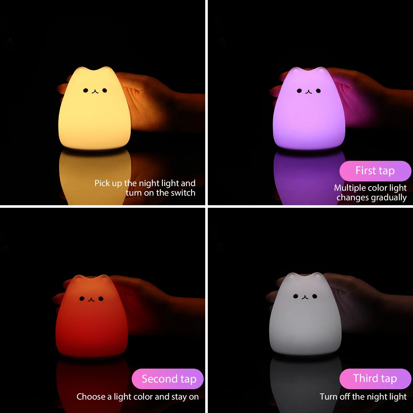 Tap Tap™ LED Night Lamp CAT