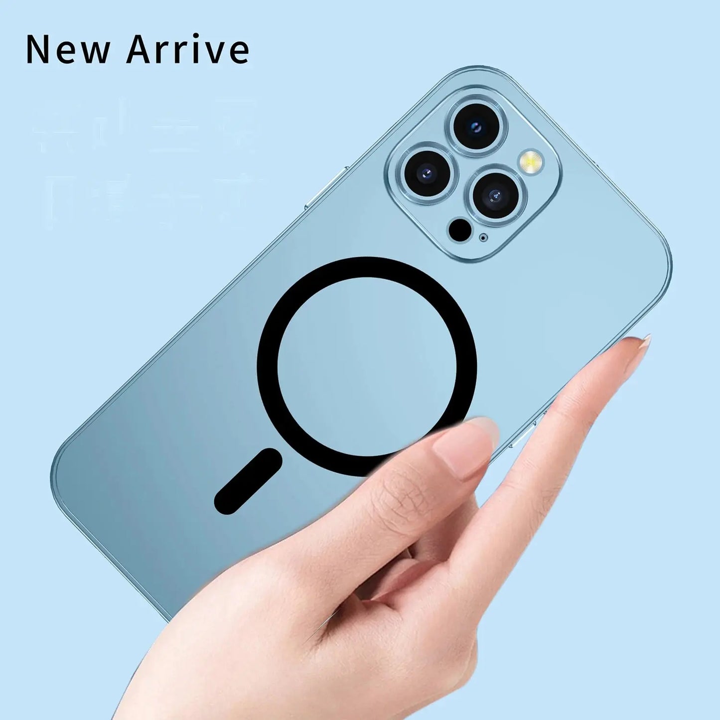 Wireless Charging Aluminium Frame Magnetic Case