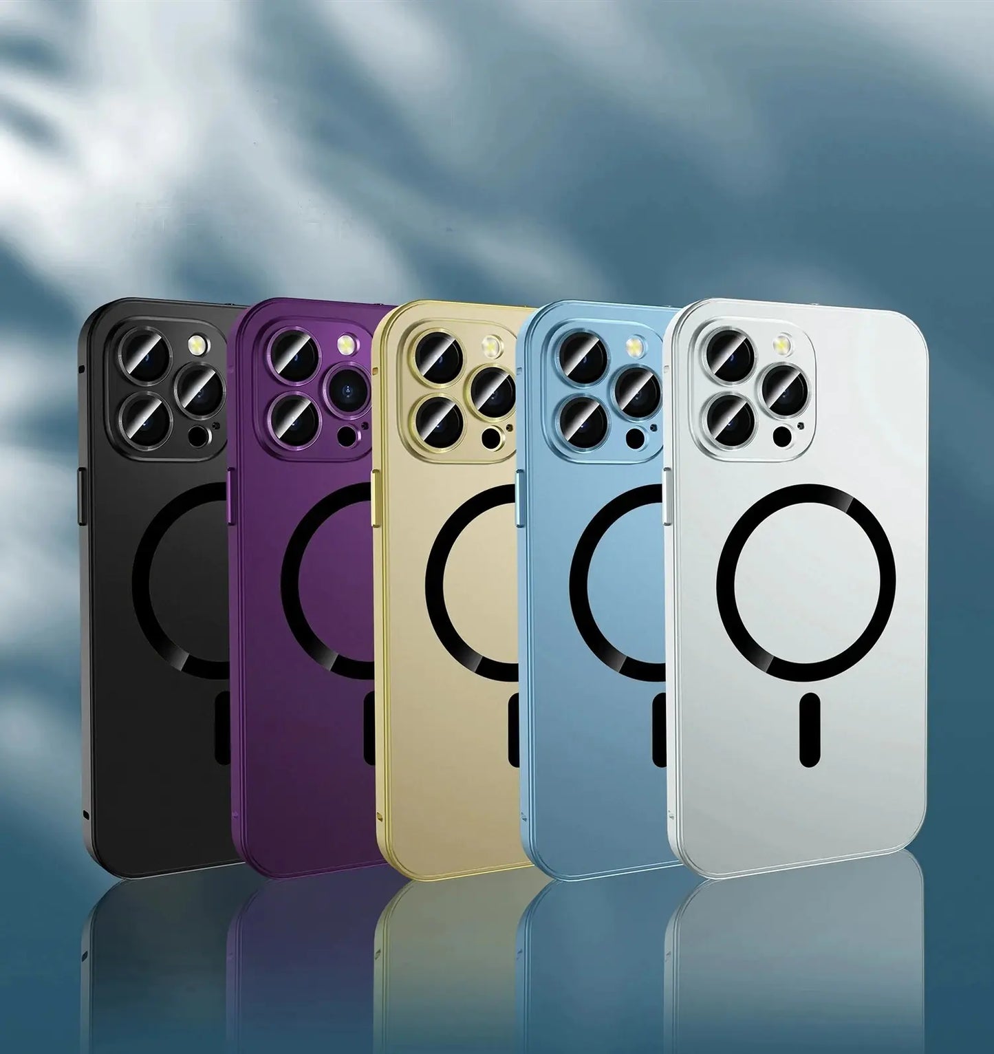Wireless Charging Aluminium Frame Magnetic Case