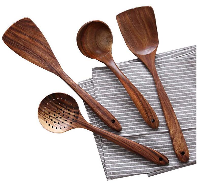 7-Piece Teak Kitchen Tool Set