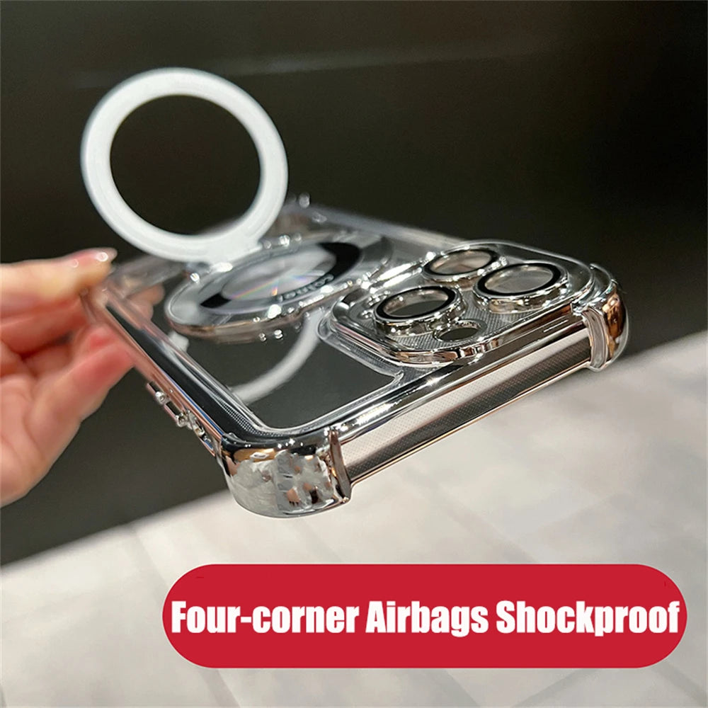 Air Cushion™ Four Corners Anti-Drop Magnetic Bracket Case Cover for iPhone