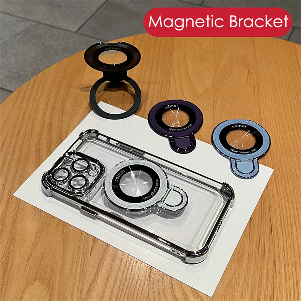 Air Cushion™ Four Corners Anti-Drop Magnetic Bracket Case Cover for iPhone