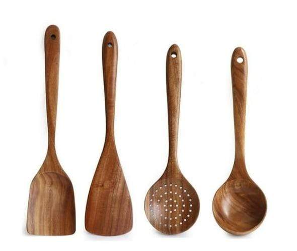 7-Piece Teak Kitchen Tool Set