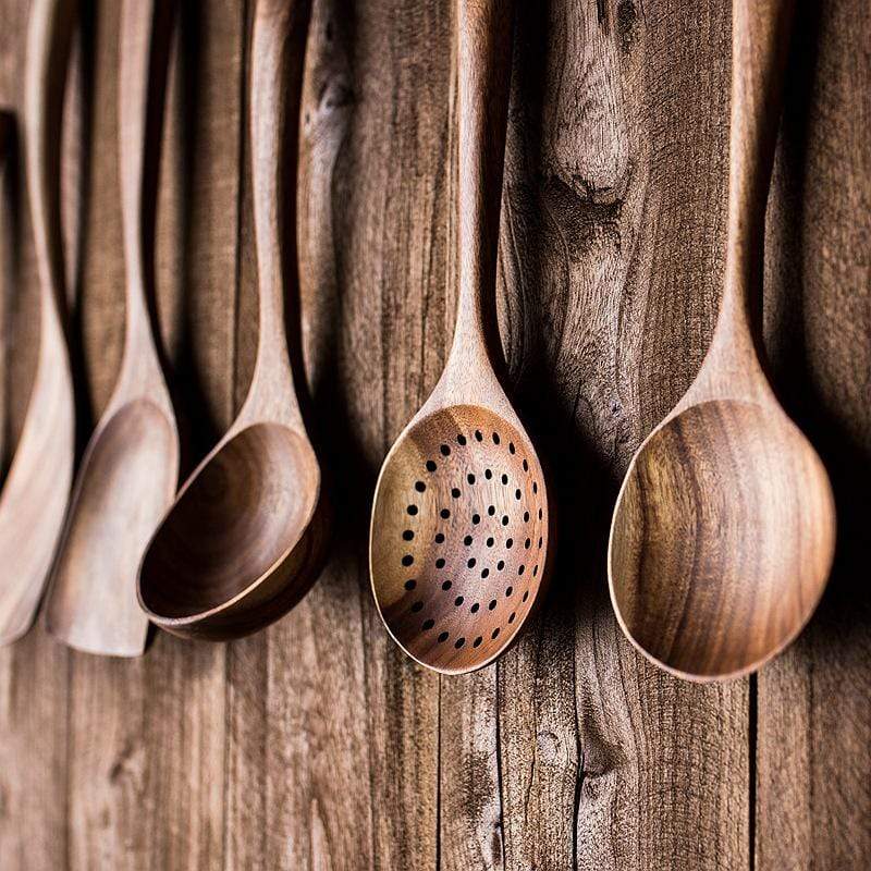 7-Piece Teak Kitchen Tool Set